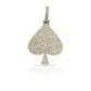 14K Diamond Ace of Spades With 5.83 Carats Of Diamonds
