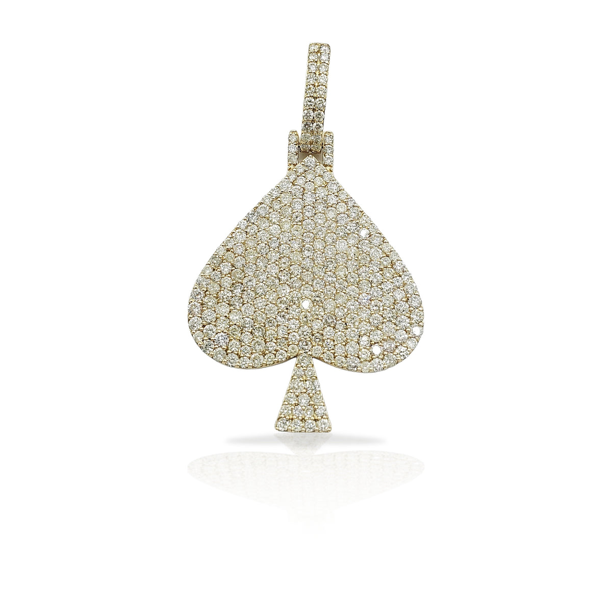 14K Diamond Ace of Spades With 5.83 Carats Of Diamonds