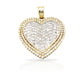 14K Baguette Diamond Heart With 4.23 Carats Of Diamonds