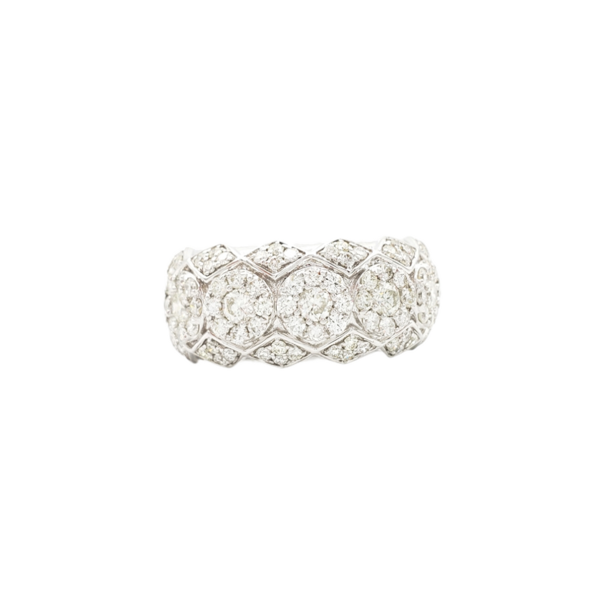 14K White Gold Natural Diamond Ring for Men – 1.75 CTW
