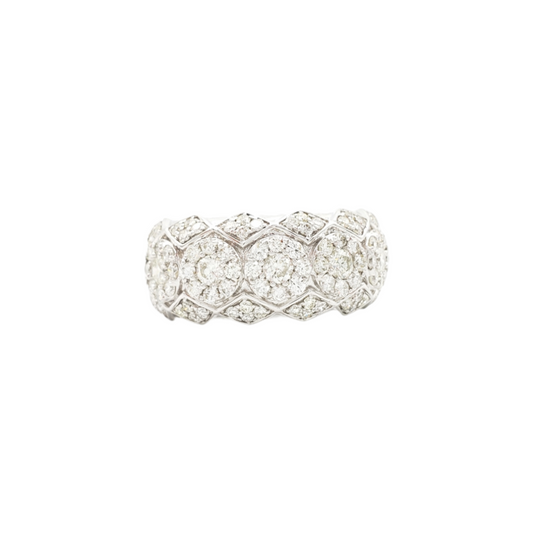 14K White Gold Natural Diamond Ring for Men – 1.75 CTW