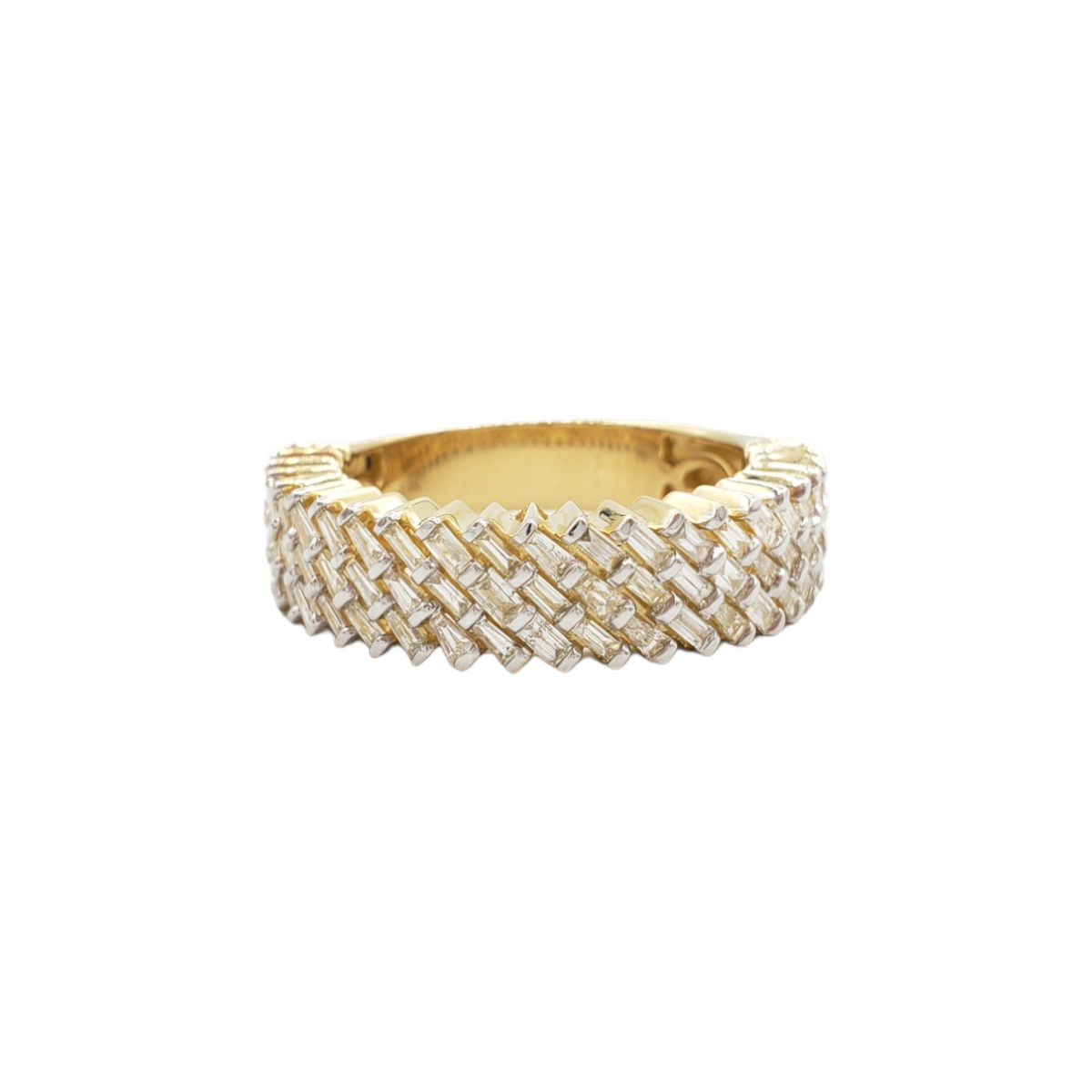 14K Gold Baguette Natural Diamond Ring for Men – 1.87 CTW