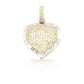 14K Baguette Diamond Heart With 2.87 Carats Of Diamonds