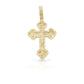 2.0 14K Chrome Diamond Cross With 1.4 Carats Of Diamonds