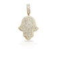 14K Baguette Diamond Hamsa With 4.57 Carats Of Diamonds