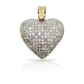 10K Gold Diamond Heart Pendant