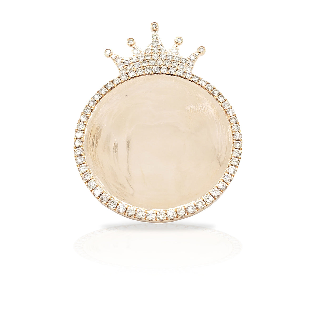 14K Crown Diamond Picture Pendant With 2.47 Carats Of Diamonds