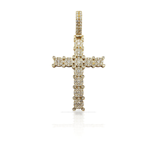 14K Diamond Cross With 1.91 Carats Of Diamonds