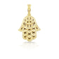 14K Diamond Hamsa With 0.76 Carats Of Diamonds