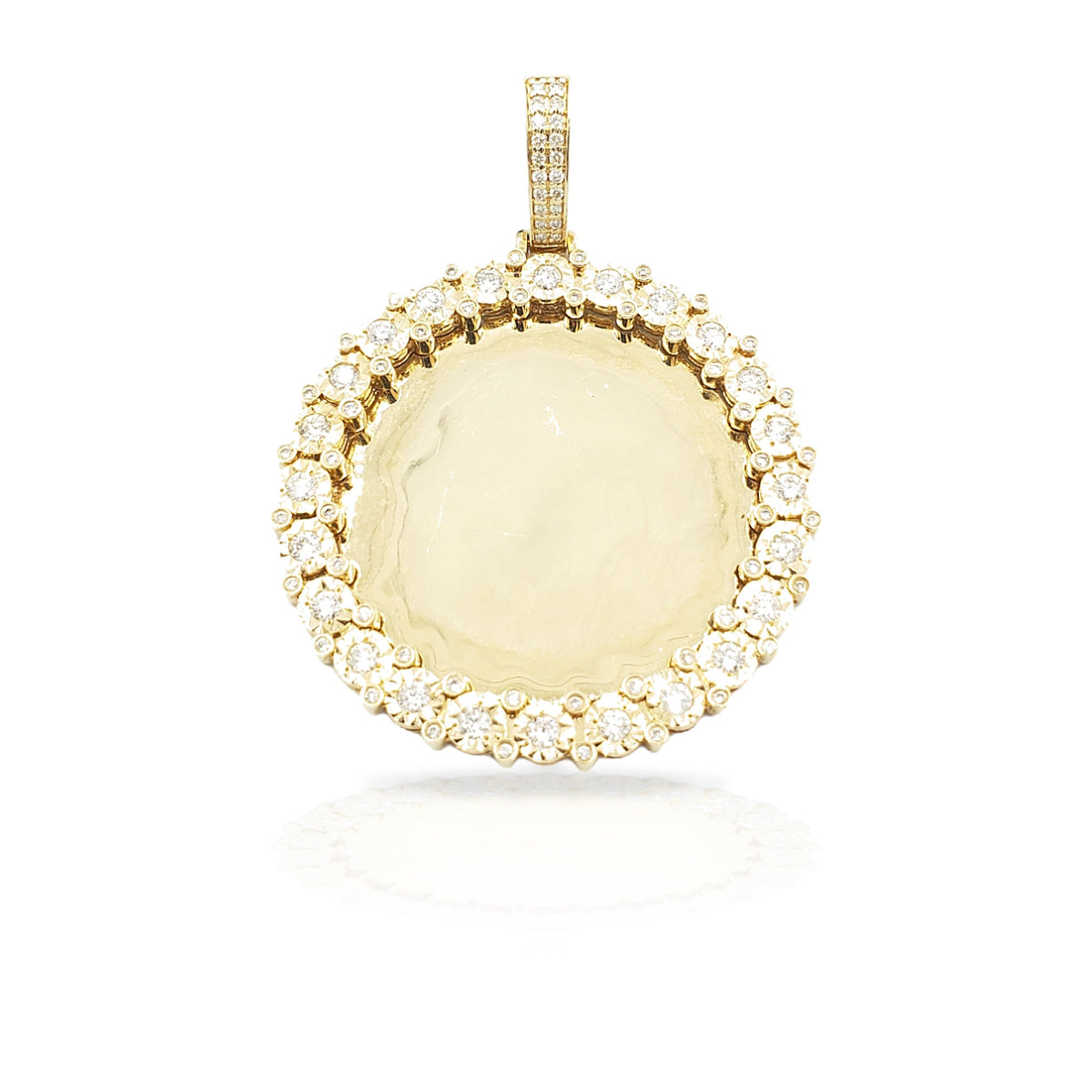 14K Diamond Picture Pendant With 1.12 Carats Of Diamonds