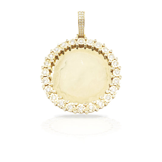 14K Diamond Picture Pendant With 1.12 Carats Of Diamonds