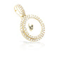 14K 3 Row Diamond Picture Pendant With 2.75 Carats Of Diamonds
