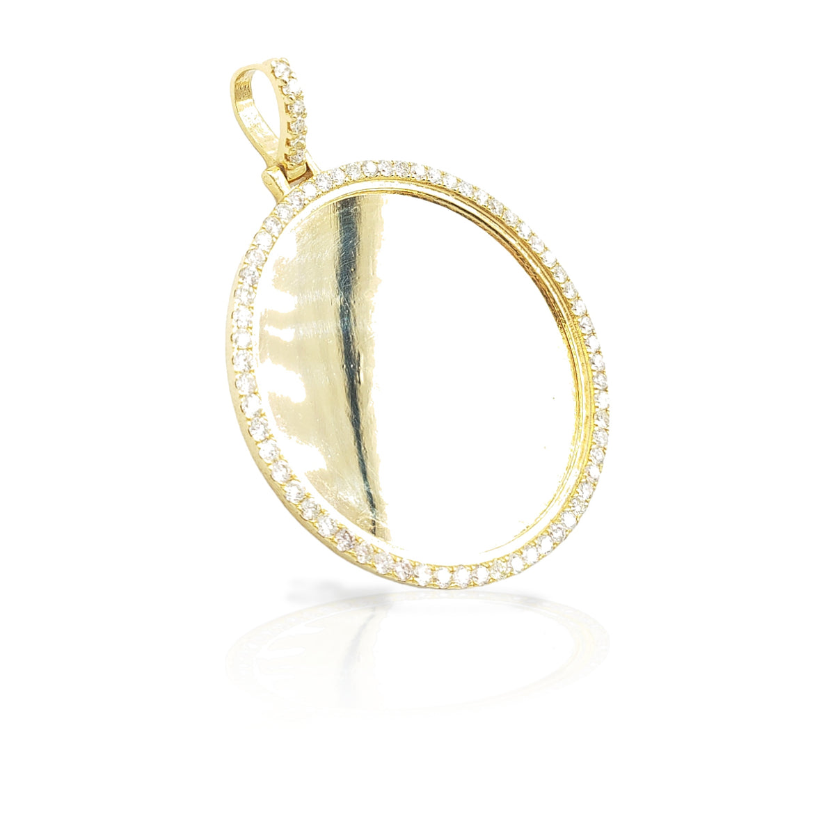 14K Diamond Picture Pendant With 2.40 Carats Of Diamonds