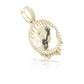 14K Drip Diamond Picture Pendant With 2.50 Carats Of Diamonds