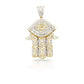 14K Diamond Hamsa With 2.30 Carats Of Diamonds