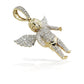 14K Diamond Baby Angel With 1.38 Carats Of Diamonds