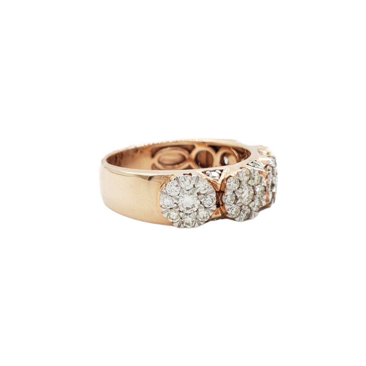 14K Rose Gold Natural Diamond Ring for Men – 1.77 CTW