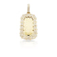 14K Rectangle Diamond Picture Pendant With 3.22 Carats Of Diamonds