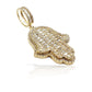 14K Baguette Diamond Hamsa With 4.57 Carats Of Diamonds