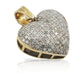 10K Gold Diamond Heart Pendant