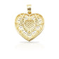 14K Baguette Diamond Heart With 4.23 Carats Of Diamonds