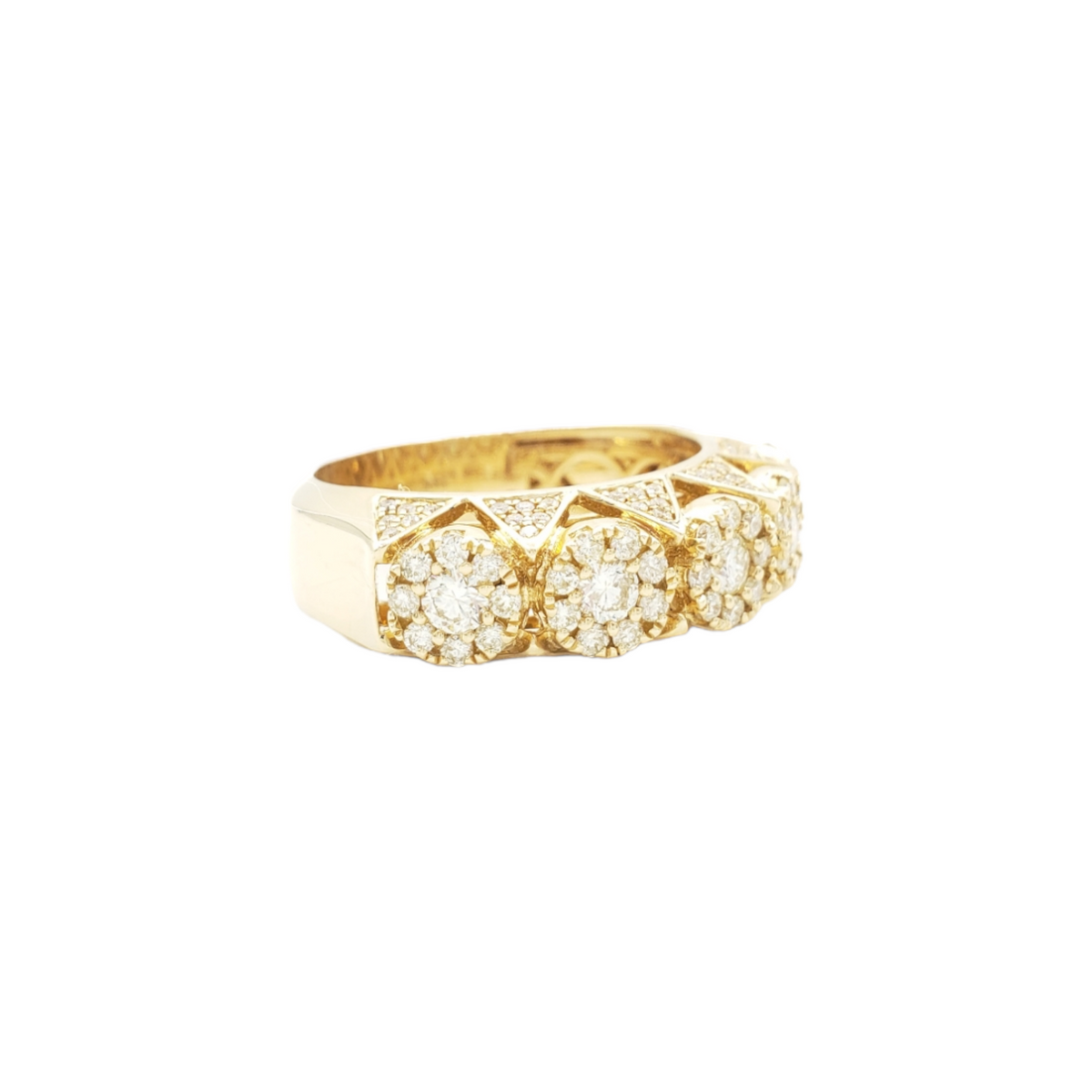 14K Gold Natural Diamond Ring for Men – 1.70 CTW