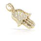 14K Baguette Diamond Hamsa With 2.44 Carats Of Diamonds