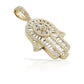 14K Baguette Diamond Hamsa With 3.05 Carats Of Diamonds