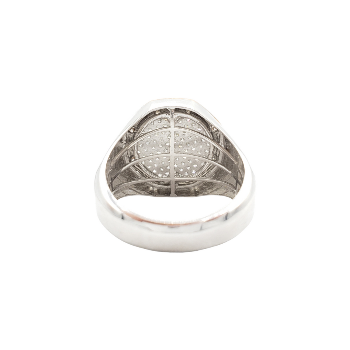 14K Rose & White Gold Natural Diamond Ring for Men – 0.86 CTW