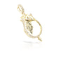 14K Flame Diamond Picture Pendant With 1.95 Carats Of Diamonds