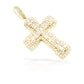 2.0 14K Diamond Cross With 1.95 Carats Of Diamonds