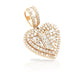 14K Baguette Diamond Heart With 1.77 Carats Of Diamonds