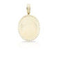 14K Oval Diamond Picture Pendant With 2.01 Carats Of Diamonds