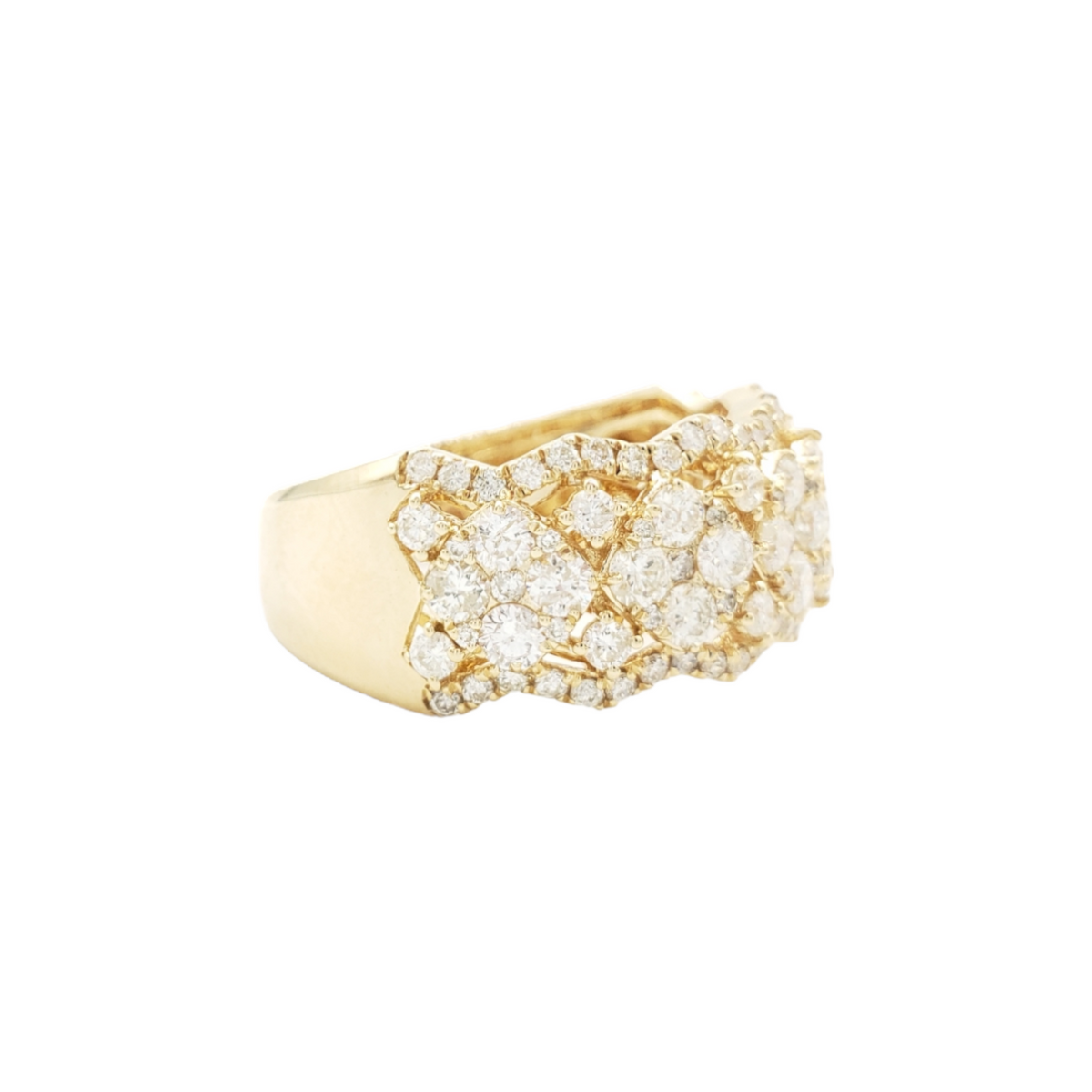 14K Gold Natural Diamond Ring for Men – 2.45 CTW