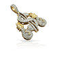 10K Gold Diamond Cash Sign Pendant