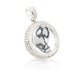 14K Three Row Diamond Picture Pendant With 4.25 Carats Of Diamonds