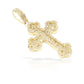 2.0 14K Chrome Diamond Cross With 1.4 Carats Of Diamonds