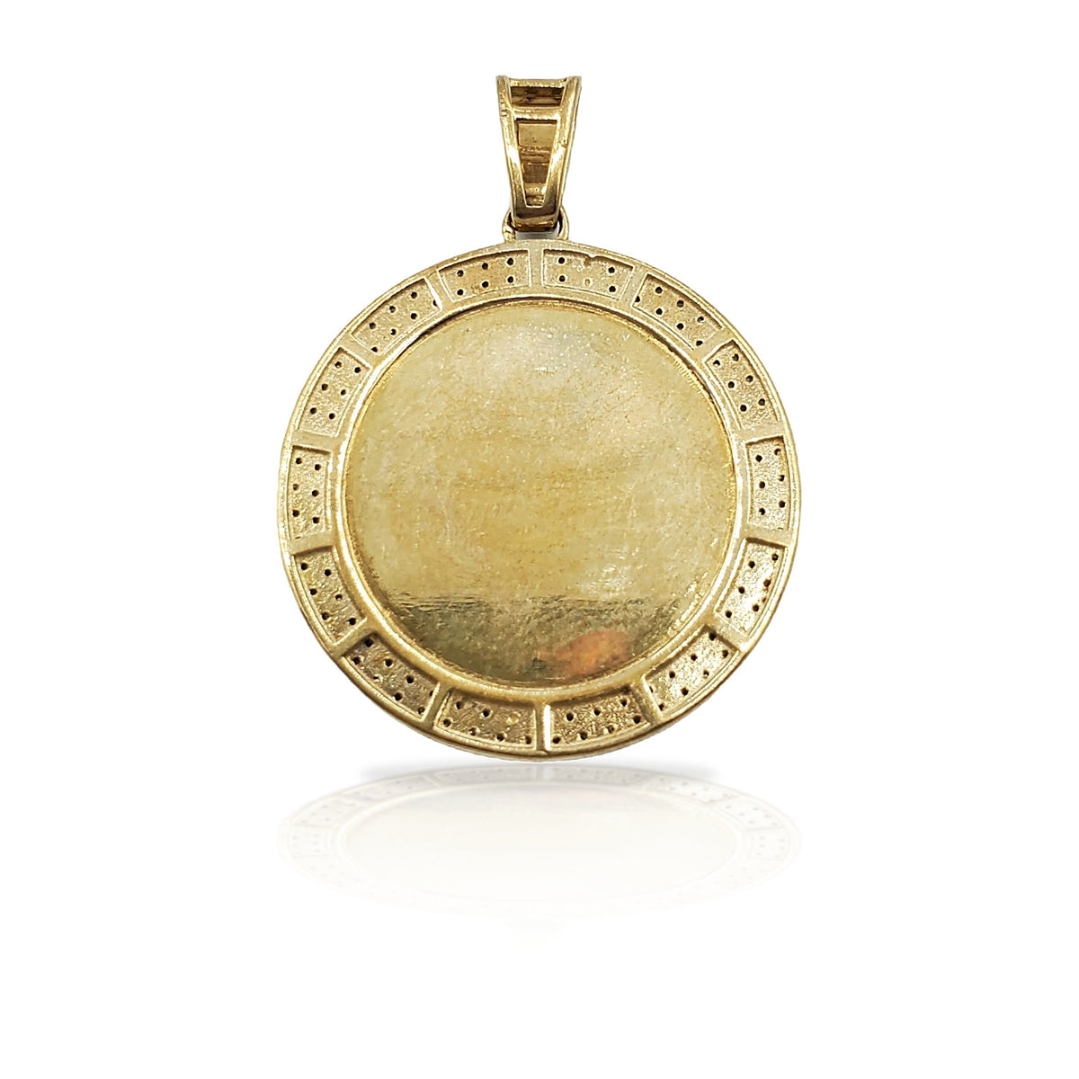 10K Gold Diamond Crown Pendant