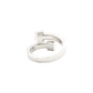 14K White Gold Baguette Natural Diamond Band Ring for Men – 0.99 CTW