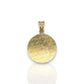 Jesus Two Tone Medallion Pendant - 14k Yellow Gold