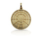 10K Gold Diamond Circle Picture Pendant