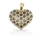 10K Gold Diamond Heart Pendant