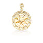 14K Baguette Diamond Picture Pendant With 4.01 Carats Of Diamonds