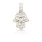14K Baguette Diamond Hamsa With .99 Carats Of Diamonds