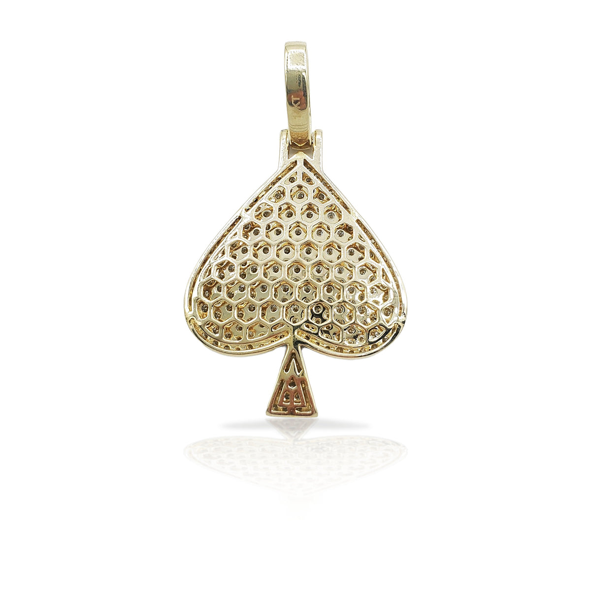 14K Diamond Ace of Spades With 5.83 Carats Of Diamonds
