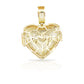 14K Diamond Drip Heart With 4.69 Carats Of Diamonds