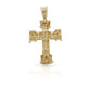 14K Baguette Diamond Cross With 2.69 Carats Of Diamonds