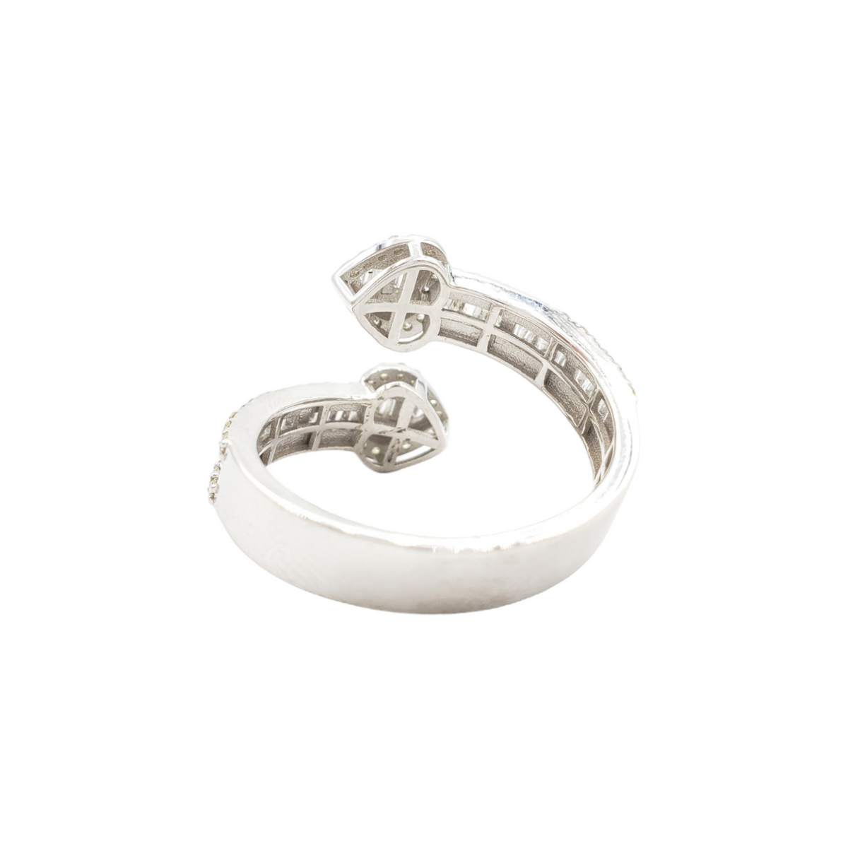 14K White Gold Baguette Natural Diamond Band Ring for Men – 1.60 CTW