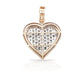 14K Baguette Diamond Heart With 2.23 Carats Of Diamonds
