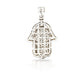14K Eye Diamond Hamsa With 1.91 Carats Of Diamonds